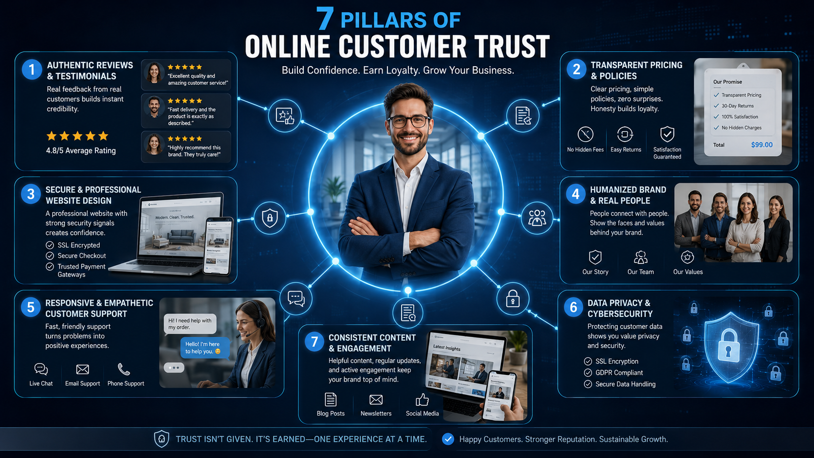 7 pillars of online customer trust