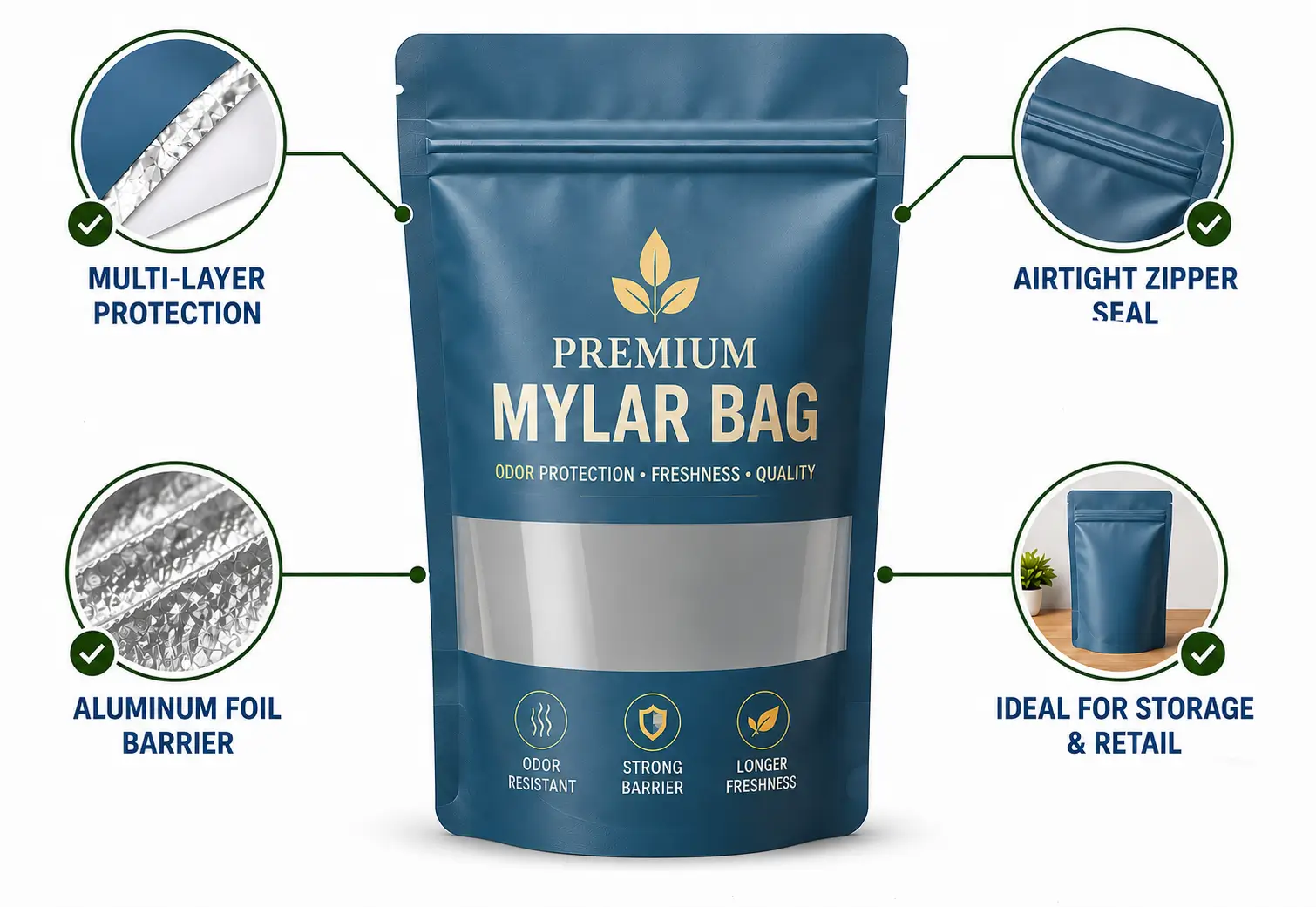 Advanced barrier features preventing odors and preserving freshness.